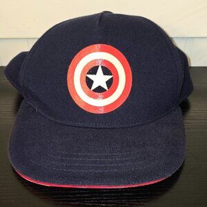 Captain America Marvel Comics Avengers Blue Baseball Cap Hat Adjustable